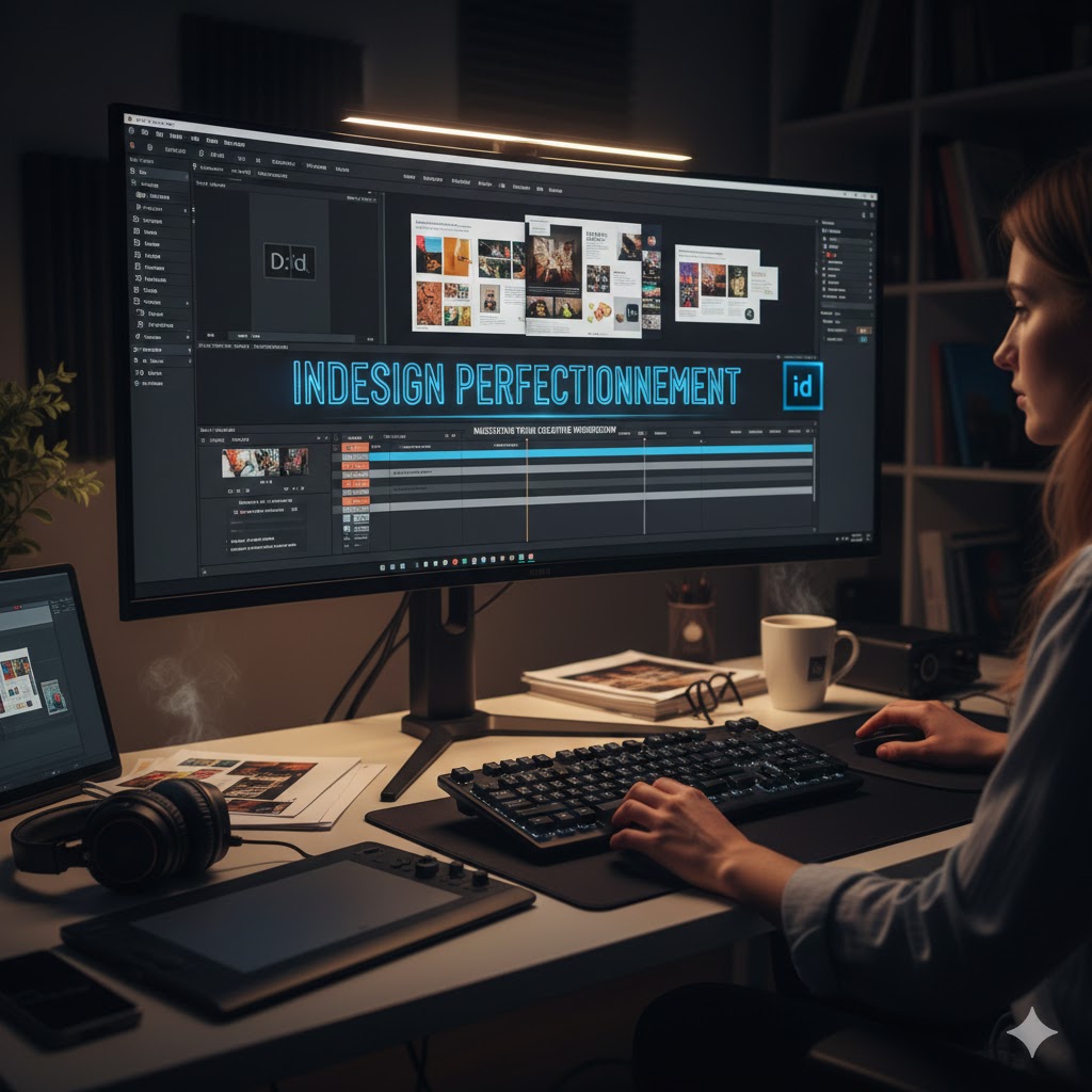 Logiciel dédié à la mise en page professionnelle de documents (affiches, brochures, catalogues, magazines)..